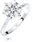 Verlobungsring ELLI "Ring Verlobungsring Kristalle 925 Silber" Gr. 56, silber,