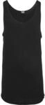 URBAN CLASSICS Tanktop "Urban Classics Herren Long Shaped Open Edge Loose Tank"...