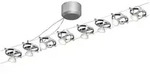 PAULMANN LED Deckenleuchte "Cardan", silber (chromfarben, chromfarben), 8, 1 Stk.,