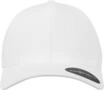 Flex Cap FLEXFIT "Flexfit Unisex Flexfit Delta", Gr. L/XL, wei&szlig;, 92% Polyester, 8%