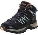 Wanderschuh CMP "RIGEL MID WMN WP TREKKING SHOES", Damen, Gr. 36, Synthetik, blau
