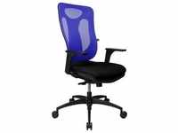 Bürostuhl TOPSTAR "Net Pro 100" Stühle blau (schwarz, dunkelblau) Drehstühle