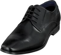 bugatti Schn&uuml;rschuh, Blockabsatz, Abendschuh, Festtagsschuh mit Logopr&auml;gung an der