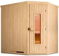 weka Sauna "Element-Ecksauna VARBERG 1" vorgefertigte Elemente, isolierte Holzt&uuml;r