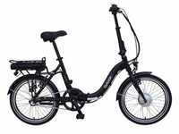 E-Bike SAXXX "Foldi Plus" E-Bikes Gr. 42 cm, 20 Zoll (50,80 cm), schwarz...
