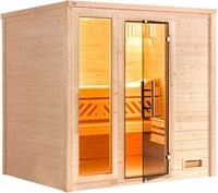 weka Sauna "Massivholzsauna BERGEN 2" Blockbohlen, Fensterelement, moderne