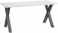 Schreibtisch M&Auml;USBACHER "Mio", grau (graphit, wei&szlig; matt), B:160cm H:75cm T:70cm,