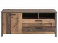 Lowboard FORTE Sideboards grau (old wood vintage, beton, optik) Lowboards