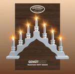 Weigla Lichterbogen "Schwede, Weihnachtsdeko, Made in Germany" 1 Stk. 7-flammig