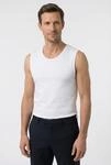 T-Shirt OLYMP "Casual", Herren, Gr. S, wei&szlig;, Obermaterial: 94% Baumwolle, 6%