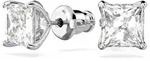 Paar Ohrstecker SWAROVSKI "Stilla Square Attract", silber (metallfarben,
