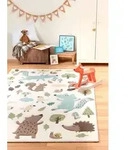 Kinderteppich SIGIKID "Forest" Gr. 3, beige (beige, blau), B:120cm H:13mm L:170cm,
