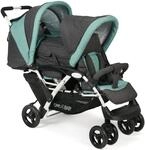 CHIC4BABY Geschwisterwagen "Duo" mit feststellbaren Doppelschwenk-Vorderr&auml;dern