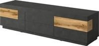OTTO home Lowboard "SILKE" Breite 206 cm, Hochglanzfronten