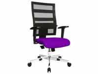 Bürostuhl TOPSTAR "X-Pander" Stühle schwarz (schwarz, lila) Drehstühle