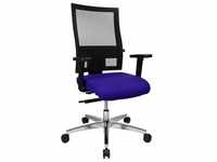 Bürostuhl TOPSTAR "Profi Net 11" Stühle schwarz (schwarz, blau) Drehstühle