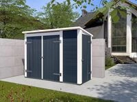 weka Ger&auml;tehaus ""Multibox" mit Regalsystem, 19mm-Pultdach mit Bitumendachbelag" mit