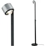 PAULMANN LED Stehlampe "Aldan", schwarz (schwarz, aluminiumfarben), 1, &Oslash; 27,5cm H: