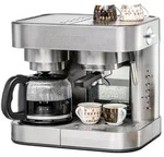 ROMMELSBACHER Espressomaschine "Kaffeemaschine EKS 3010", grau (edelstahl), 1,25 l, ROMMELSBACHER Espressomaschine "Kaffeemaschine EKS 3010", grau (edelstahl), 1,25 l,
