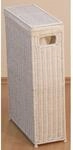 W&auml;schekorb, wei&szlig;, B:16cm H:59cm T:39cm, Eisen, HOFMANN LIVING AND MORE,