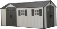 Lifetime Ger&auml;tehaus "Chateau" Kunststoff, inkl. Fu&szlig;boden, Regale und Werkzeugtasche