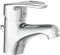 Waschtischarmatur SCH&Uuml;TTE "Batoni", grau (chrom), B:4,6cm H:11,7cm T:11,5cm,