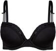 Dirndl-BH SUSA "Push Up Dirndl BH Wiesn Zauber", Damen, Gr. 75, Cup A, schwarz,