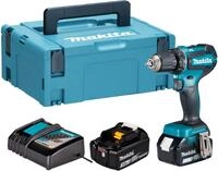 Makita Akku-Bohrschrauber "DDF485RFJ" inkl. 2 Akkus 18V/3Ah, Ladeger&auml;t und Koffer