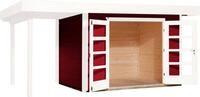 weka Gartenhaus "Designhaus 126 Plus" mit Anbaudach