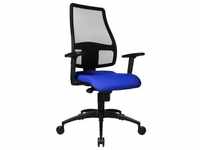 Bürostuhl TOPSTAR "Syncro Net" Stühle schwarz (schwarz, blau) Drehstühle