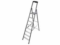 KRAUSE Stehleiter "SePro S" Leitern Alu eloxiert, 1x8 Stufen, Arbeitshöhe ca. 370 cm