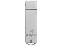 KINGSTON USB-Stick "IRONKEY S1000 16GB" USB-Sticks Gr. 16 GB, silberfarben (silber)