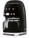 Smeg Filterkaffeemaschine "DCF02BLEU" 1,4 l Kaffeekanne Permanentfilter 1x4