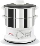 Tefal Dampfgarer "Convenient Series" 900 W 2 Edelstahlbeh&auml;lter, 6 L, &Oslash; 24cm, Timer,