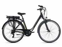 E-Bike ADORE "Versailles" E-Bikes Gr. 48 cm, 28 Zoll (71,12 cm), schwarz (schwarz,