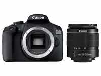 CANON Spiegelreflexkamera "EOS 2000D Kit 18-55 mm DC III" Fotokameras schwarz