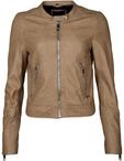 Lederjacke MAZE "Grenada", Damen, Gr. XL, beige, Obermaterial: 100% Lammleder.