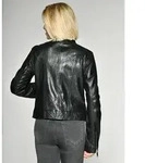 Lederjacke MAZE "Grenada", Damen, Gr. XL, schwarz, Obermaterial: 100% Lammleder.