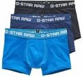 Trunk G-STAR "Classic Boxershorts Color 3 Pack", Herren, Gr. XS, blau (lt nassau