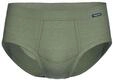 Slip AMMANN "Slip mit Eingriff Day Classic / Jeans Feinripp", Herren, Gr. 5, gr&uuml;n