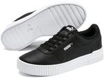 Sneaker PUMA "CARINA L", Damen, Gr. 42, schwarz-wei&szlig; (puma schwarz, puma wei&szlig;, puma