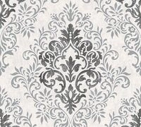 living walls Vliestapete "Tapete mit Ornamenten barock" floral gemustert gl&auml;nzend 