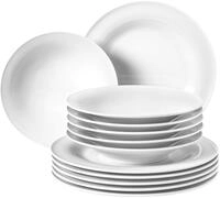 Seltmann Weiden Tafelservice "Teller Set, Geschirr-Set Beat" mit Rillendekor, 12