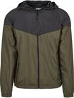 URBAN CLASSICS Allwetterjacke "Urban Classics Herren 2-Tone Tech Windrunner" 1 Stk.