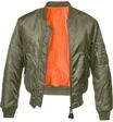 Anorak BRANDIT "Brandit Herren MA1 Bomber Jacket", Herren, Gr. 3XL, olive, 100%