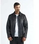 Lederjacke MAZE "William", Herren, Gr. XL, schwarz, Obermaterial: 100% Lammleder.
