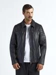 Lederjacke MAZE "William", Herren, Gr. XL, schwarz, Obermaterial: 100% Lammleder.