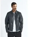 Lederjacke MAZE "William", Herren, Gr. M, grau, Obermaterial: 100% Lammleder. Futter: