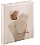 HAMA Fotoalbum "Babyalbum "Baby Feel", 29x32 cm, 60 wei&szlig;e Seiten, 2 seitiger