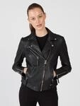 Lederjacke MAZE "Amur", Damen, Gr. XL, schwarz (schwarz, schwarz), Obermaterial: 100%